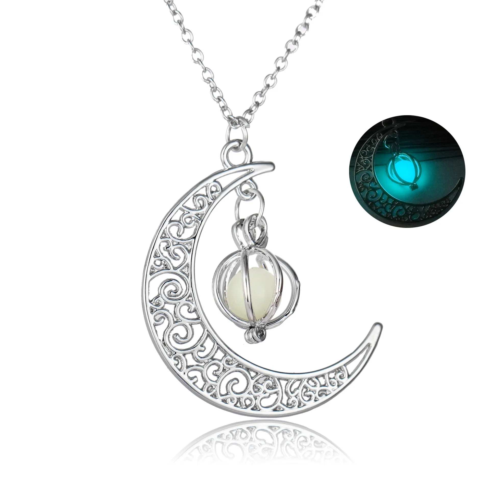 Luminous Moon Stone Healing Pendant Necklace - Image 6